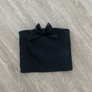 Edikted Black Bow Crop Top
